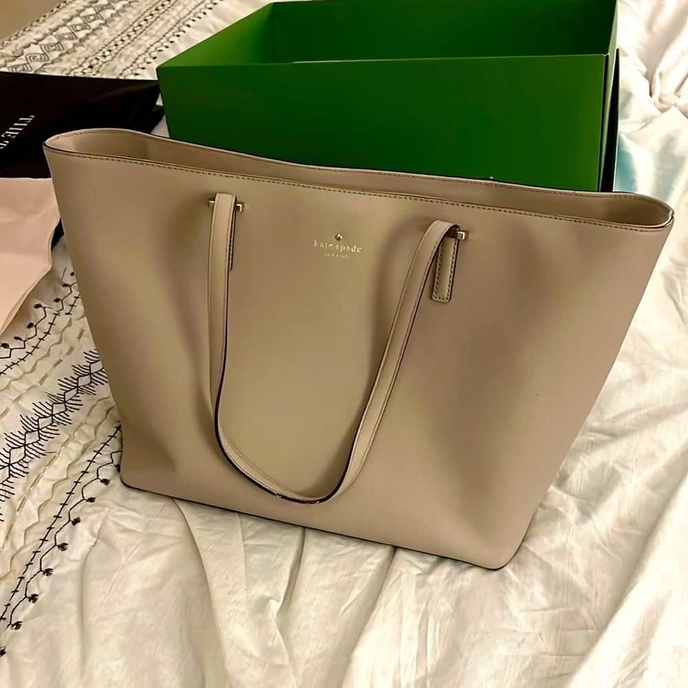 Kate Spade Large Taupe Tote